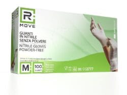 GUANTI IN NITRILE BIANCO TAGLIA M, CONFEZIONE DA 100 PEZZI: PROTEZIONE E COMFORT PER UTILIZZO PROFESSIONALE E DOMESTICO