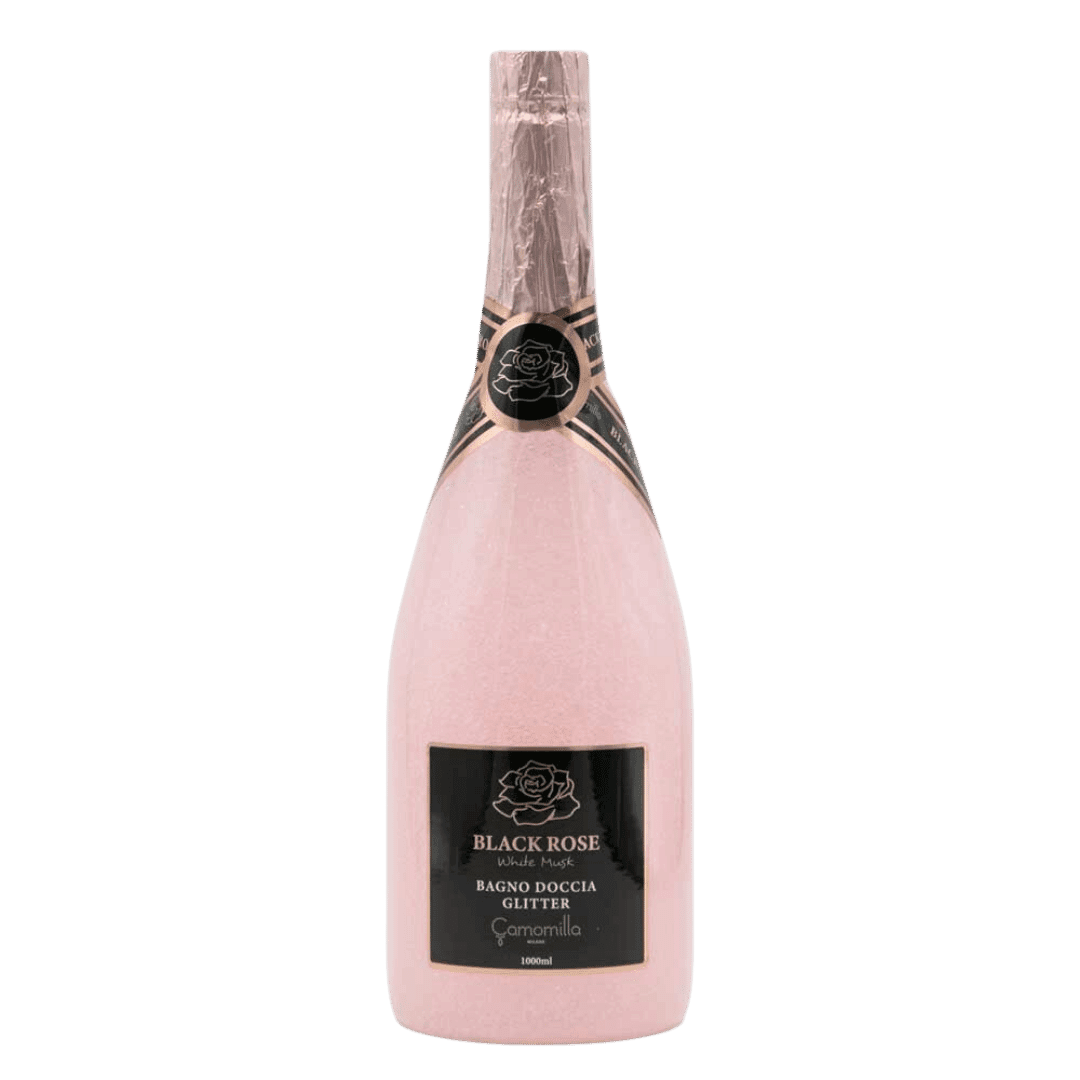Bagno Doccia Black Rose Glitter 1 Litro - Una Doccia Scintillante e Rinfrescante