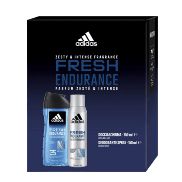 Cofanetto Adidas Fresh Endurance - Deodorante 150ml e Gel Doccia 250ml per una Sensazione di Freschezza Duratura