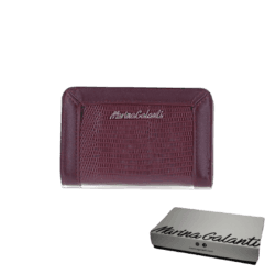 Portafoglio Donna Wine con Lavorazione in Cocco - Marina Galanti: Eleganza e Stile