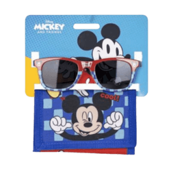 Mickey Coffret Portafoglio e Occhiali da Sole Disney – Stile e Funzionalità per i Piccoli Fan