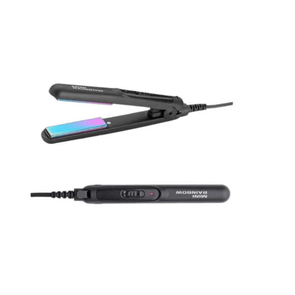 Gamma Piu Mini Piastra Rainbow Nera – Stile e Praticità a Portata di Mano