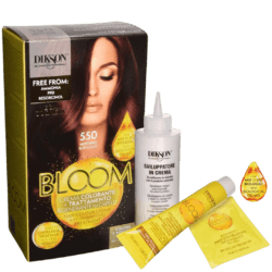 Bloom Crema Colorante Senza Ammoniaca N.550 Mogano: Tonalità Intensa e Senza danni
