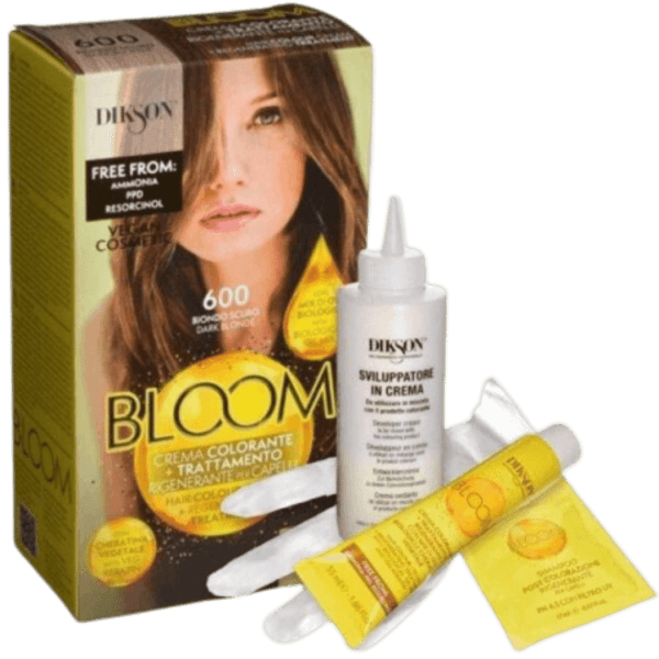 Bloom Crema Colorante Senza Ammoniaca N.600 Biondo Scuro: Tonalità Intensa e Senza danni
