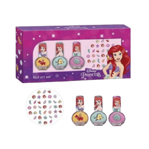 Disney Ariel Coffret 3 Smalti + Decorazioni – Sogno Sottomarino