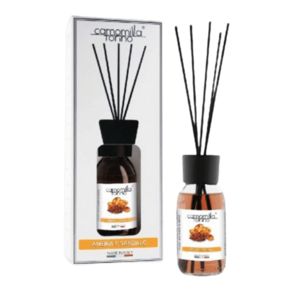 Camomilla Torino Diffusore Ambra e Sandalo 125ml: Profumazione Raffinata per un Ambiente Accogliente