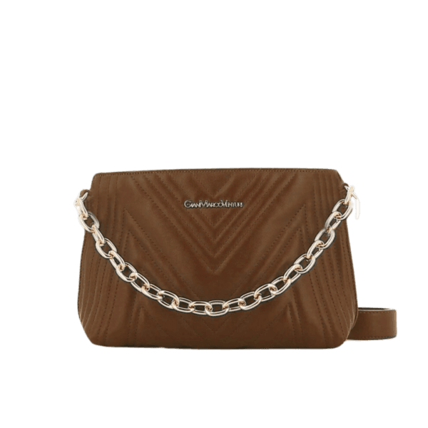 Borsa Donna a Mano in Pelle Gian Marco Venturi Colore Cuoio: Eleganza Classica