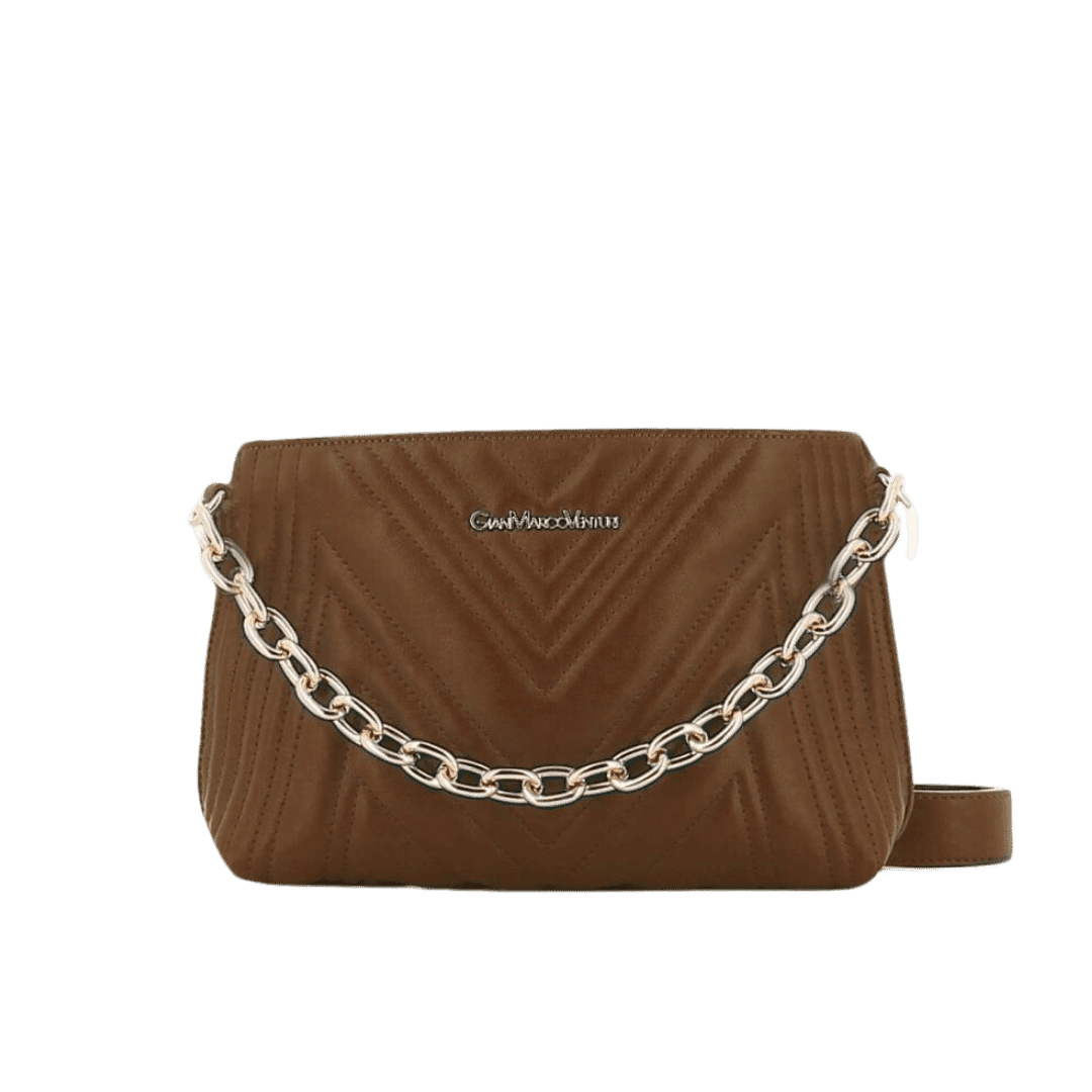 Borsa Donna a Mano in Pelle Gian Marco Venturi Colore Cuoio: Eleganza Classica