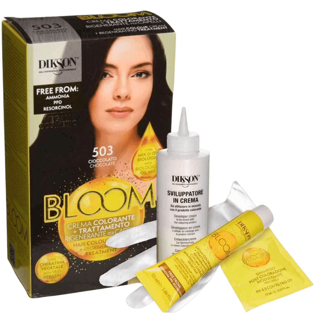 Bloom Crema Colorante Senza Ammoniaca N.503 Cioccolato: Tonalità Intensa e Senza danni