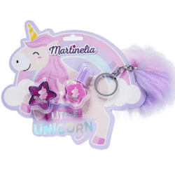 Martinelia Coffret Smalto + Lucidalabbra + Portachiave Unicorno – Incanto e Fantasia