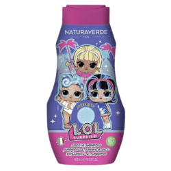 Naturaverde L.O.L. Shampoo & S/G 400ml: Detergente per Capelli e Corpo per una Doccia Divertente e Delicata