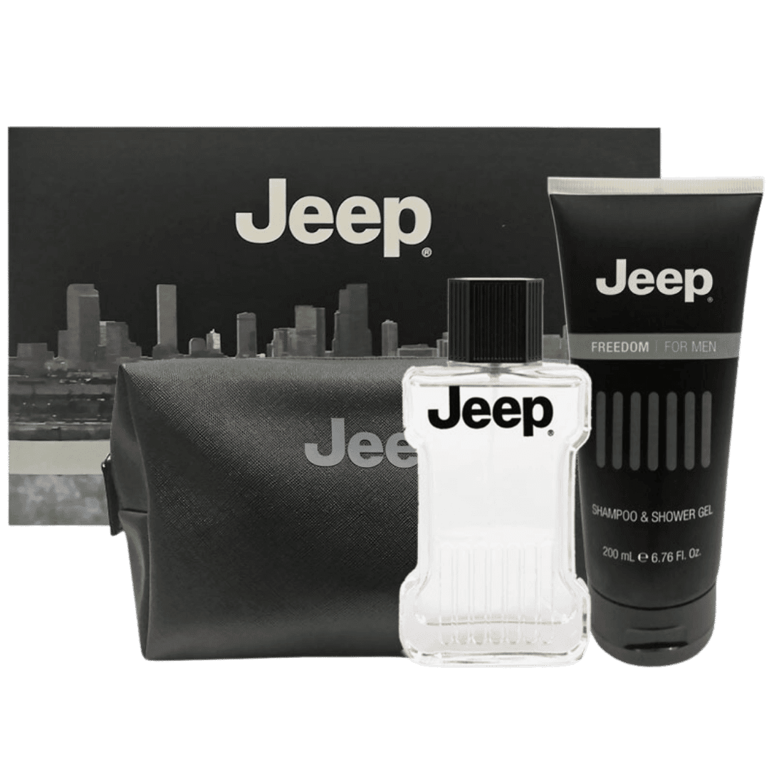 Jeep Freedom for Men Coffret - EDT 100ml + Beauty Case: Un'Espressione di Libertà e Stile per l'Uomo Moderno