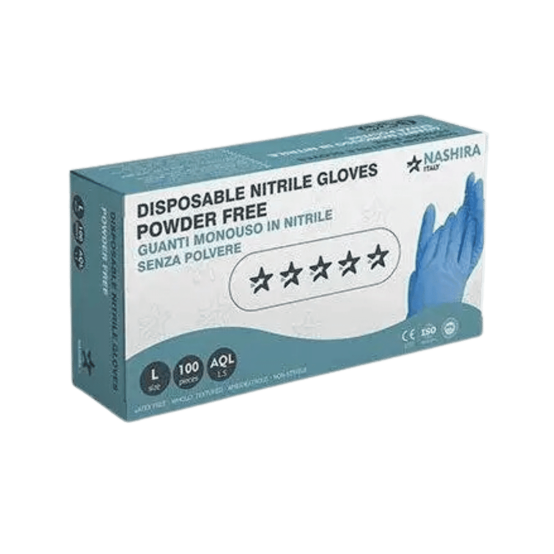 Guanti Nitrile Senza Polvere TG.S Nashira Italy: Protezione e Comfort per Lavori Precisi