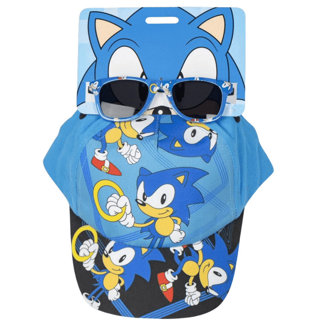 Cappello e Set di Occhiali da Sole Sonic – Avventura e Protezione