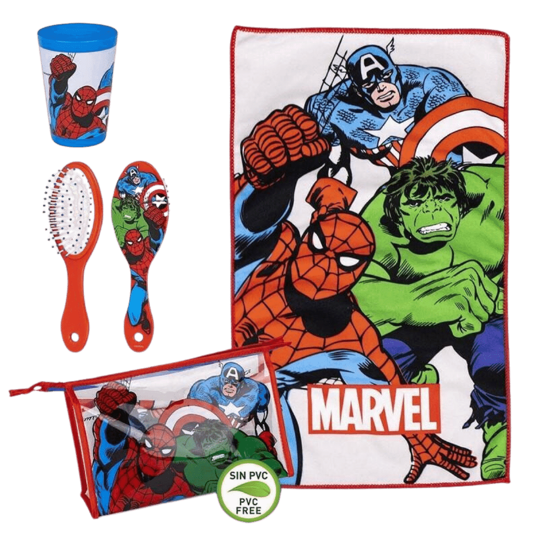 Set Bagno da Viaggio per Bambini 4PZ Avengers – Avventura e Cura Personale in Movimento