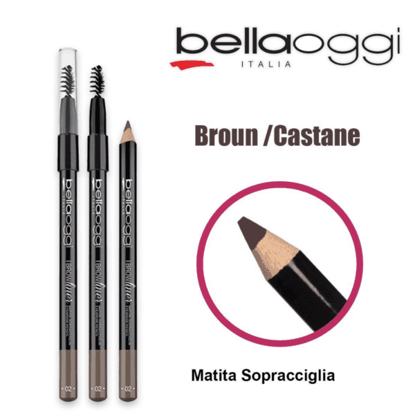 BELLAOGGI Matita Sopracciglia Colore 002: Look Sopracciglia Definite e Naturali