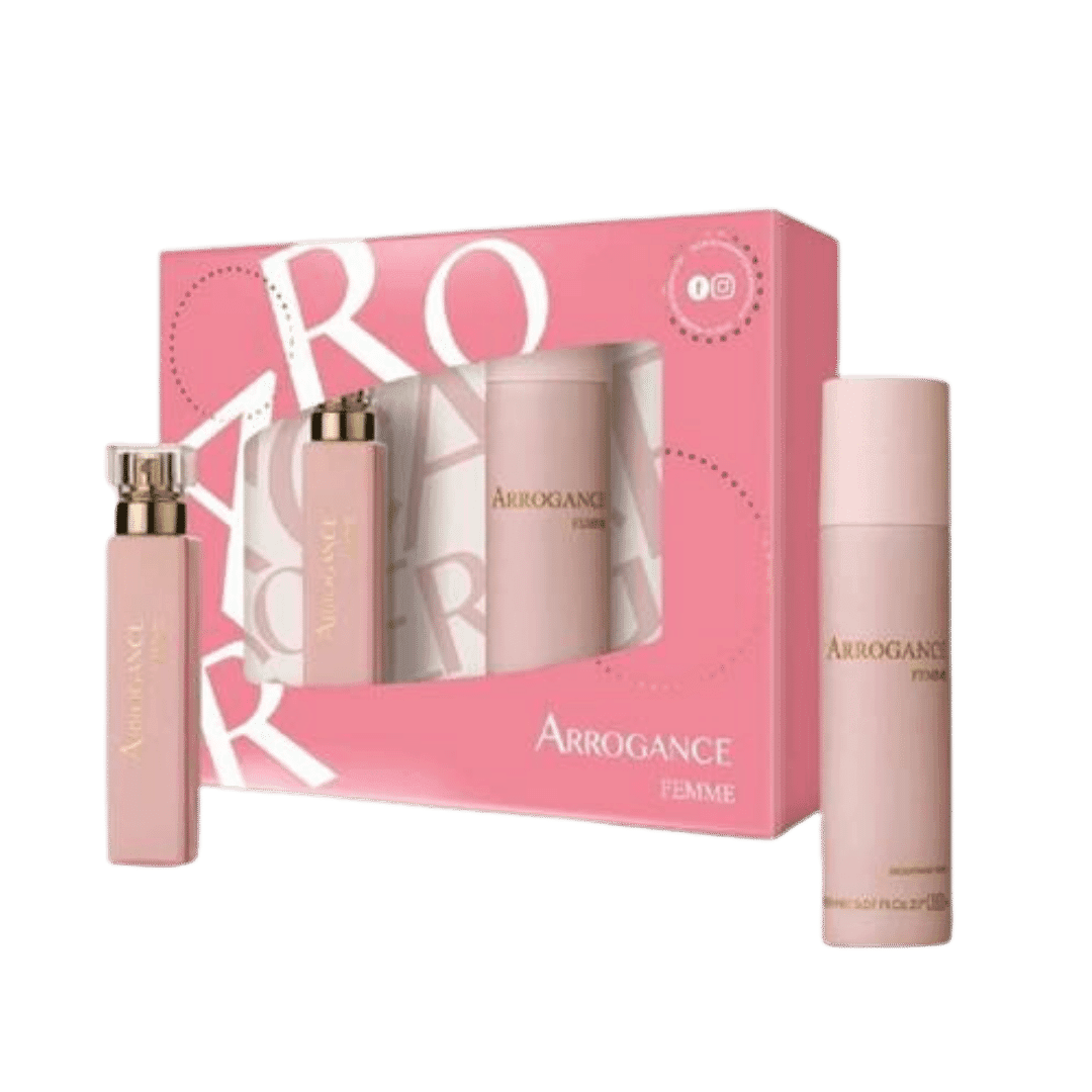 Arrogance Femme Coffret EDT 30ml Vapo + Deo 150ml Spray: Il Duo Perfetto per un Profumo Duraturo