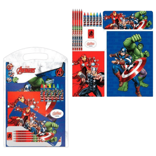 Avengers Set Scolastico 16 Pz – Equipaggiamento Completo per Piccoli Eroi