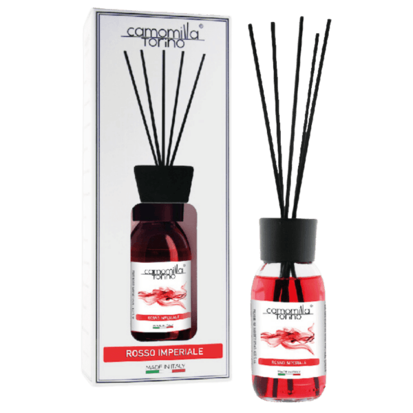 Diffusore di Profumo Camomilla Torino 125ml Rosso Imperiale: Fragranza Esotica per un'Ambiente Incantevole