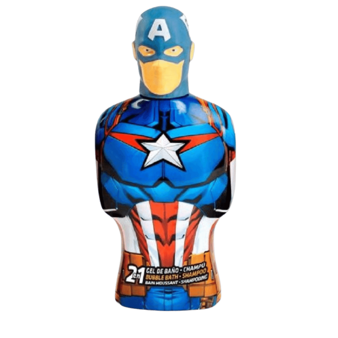 Capitan America Busto 3D S/G 350ml – Doccia Eroica e Divertente