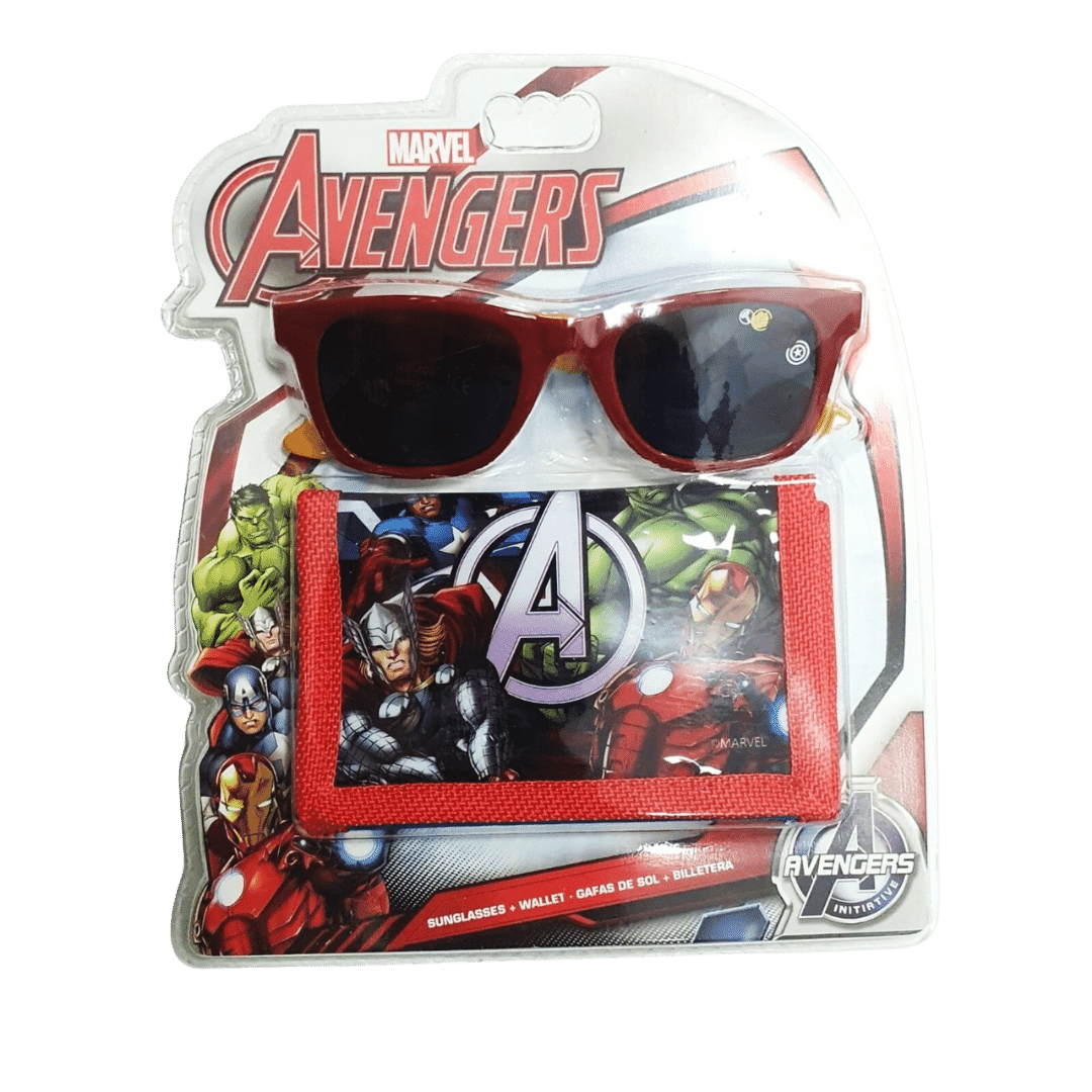 Coffret Portafoglio e Occhiali da Sole Avengers – Accessori Eroici per Ogni Giorno