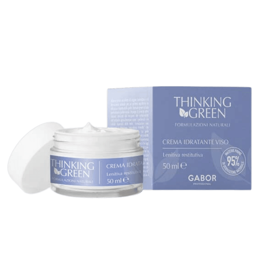 Thinking Green Crema Idratante Viso Lenitiva Restitutiva 50ml: Il Segreto per una Pelle Morbida e Compatta