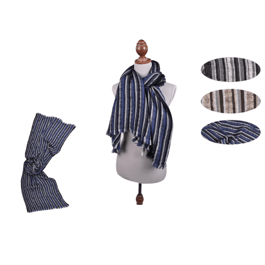 Sciarpa a Righe Romeo Gigli: Eleganza e Stile per Affrontare il Freddo con Raffinatezza