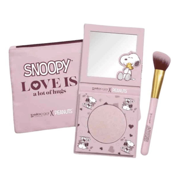 Bellaoggi Peanuts Love is Lot Hugs: Set Illuminante con Pennello e Pochette
