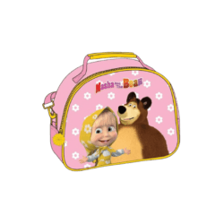 Lunch Bag Masha Pink Flowers 26cm: Praticità e Stile per i Pasti con Masha e Orso