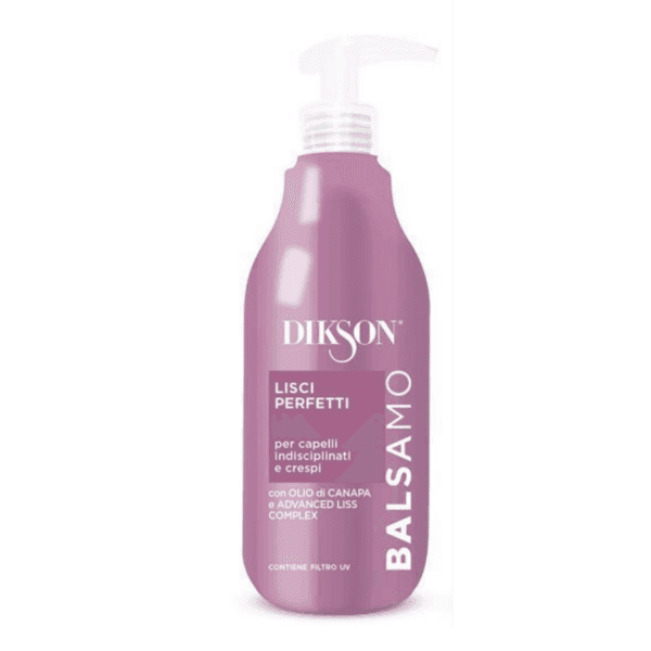 Dikson Balsamo Lisci Perfetti Capelli Crespi con Dosatore 500ML: Controllo dell'Effetto Crespo e Morbidezza Estrema