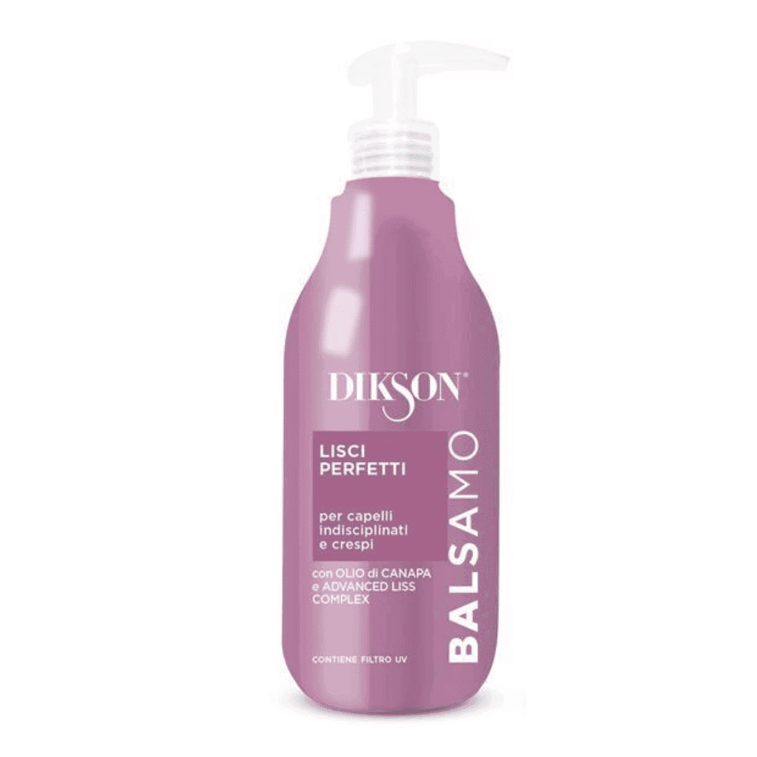 Dikson Balsamo Lisci Perfetti Capelli Crespi con Dosatore 500ML: Controllo dell'Effetto Crespo e Morbidezza Estrema