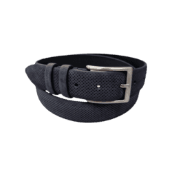 Cintura in Pelle Nabuk Forato: Stile e Raffinatezza