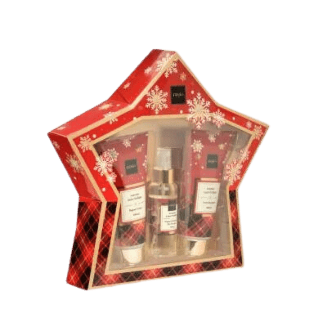 Coffret Biffoli Stella Media Rosso/Oro: Set di 3 Prodotti