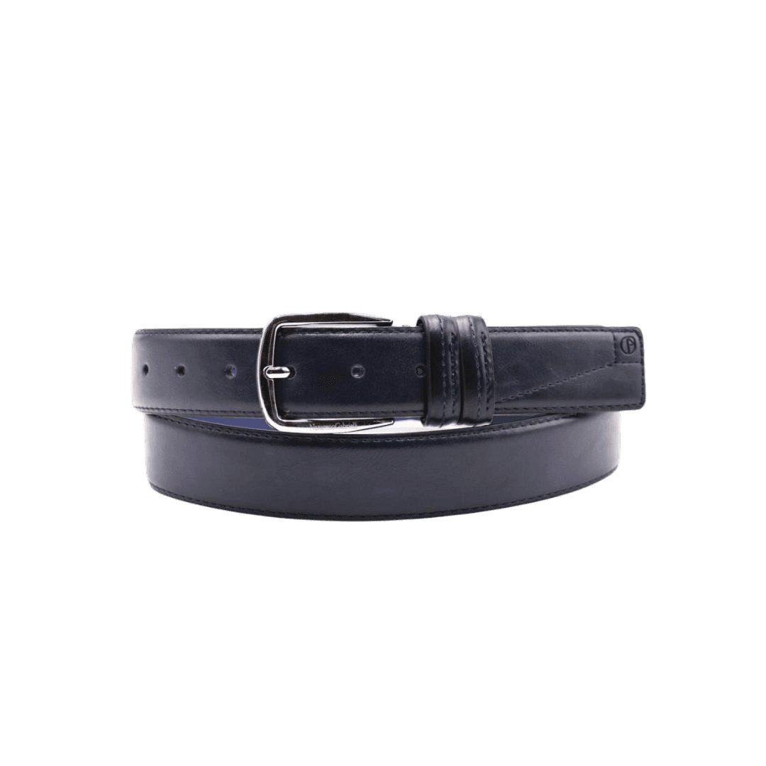 Cintura Uomo Box Nazareno Gabrielli Blu - Stile Elegante e Versatile