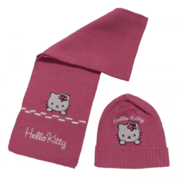 Sciarpa e Cappellino Logato Hello Kitty: Set Perfetto per le Fan di Hello Kitty
