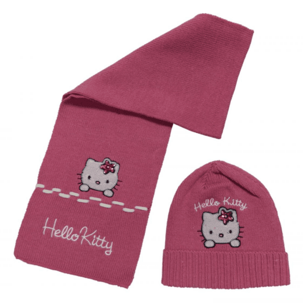 Sciarpa e Cappellino Logato Hello Kitty: Set Perfetto per le Fan di Hello Kitty