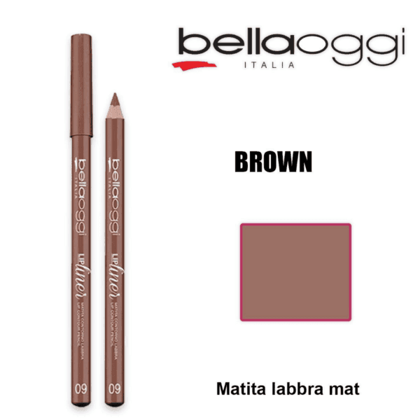BELLAOGGI Matita Lip Liner Colore 009: Definizione e Volume per Labbra Versatili