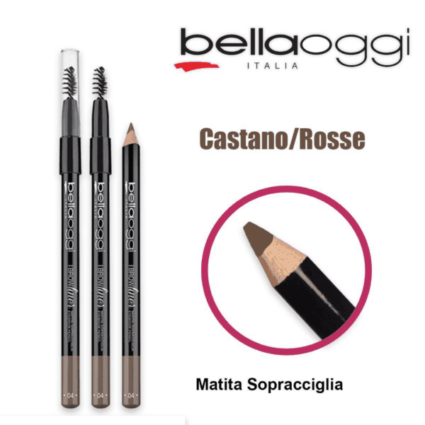 BELLAOGGI Matita Sopracciglia Colore 004: Sopracciglia Definite e Perfette