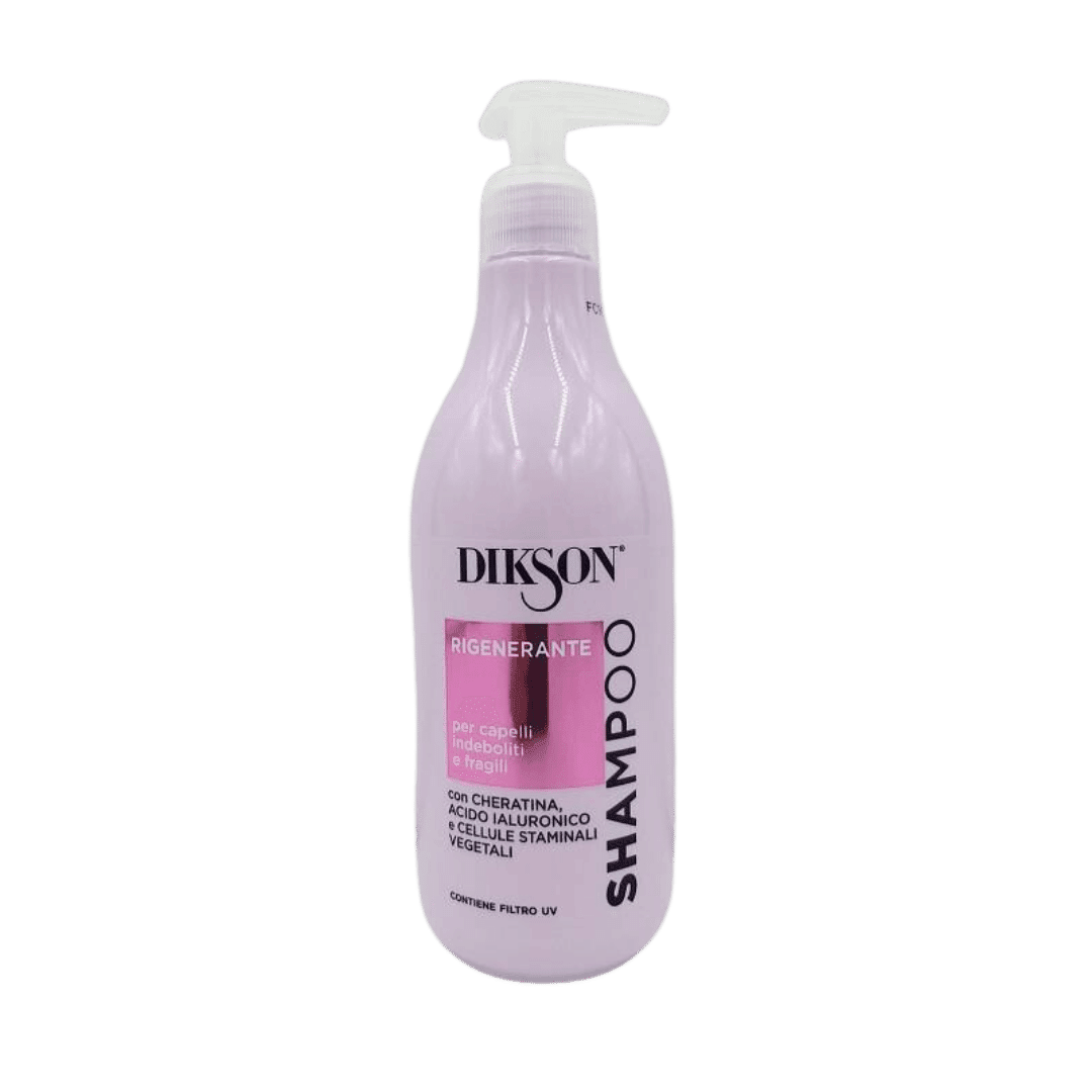 Dikson Shampoo Rigenerante per Capelli Indeboliti con Dosatore 500ML: Rinforza e Nutre i Capelli