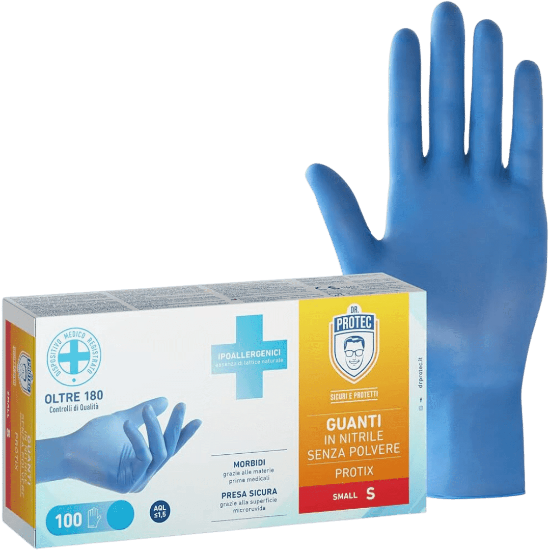 DR Protect Guanti Blu in Nitrile Senza Polvere: Protezione e Comfort per Tutti gli Usi