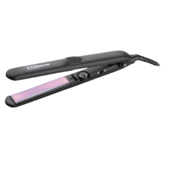 Gamma Piu Piastra Rainbow Nera con Spina Italia – Stile e Precisione