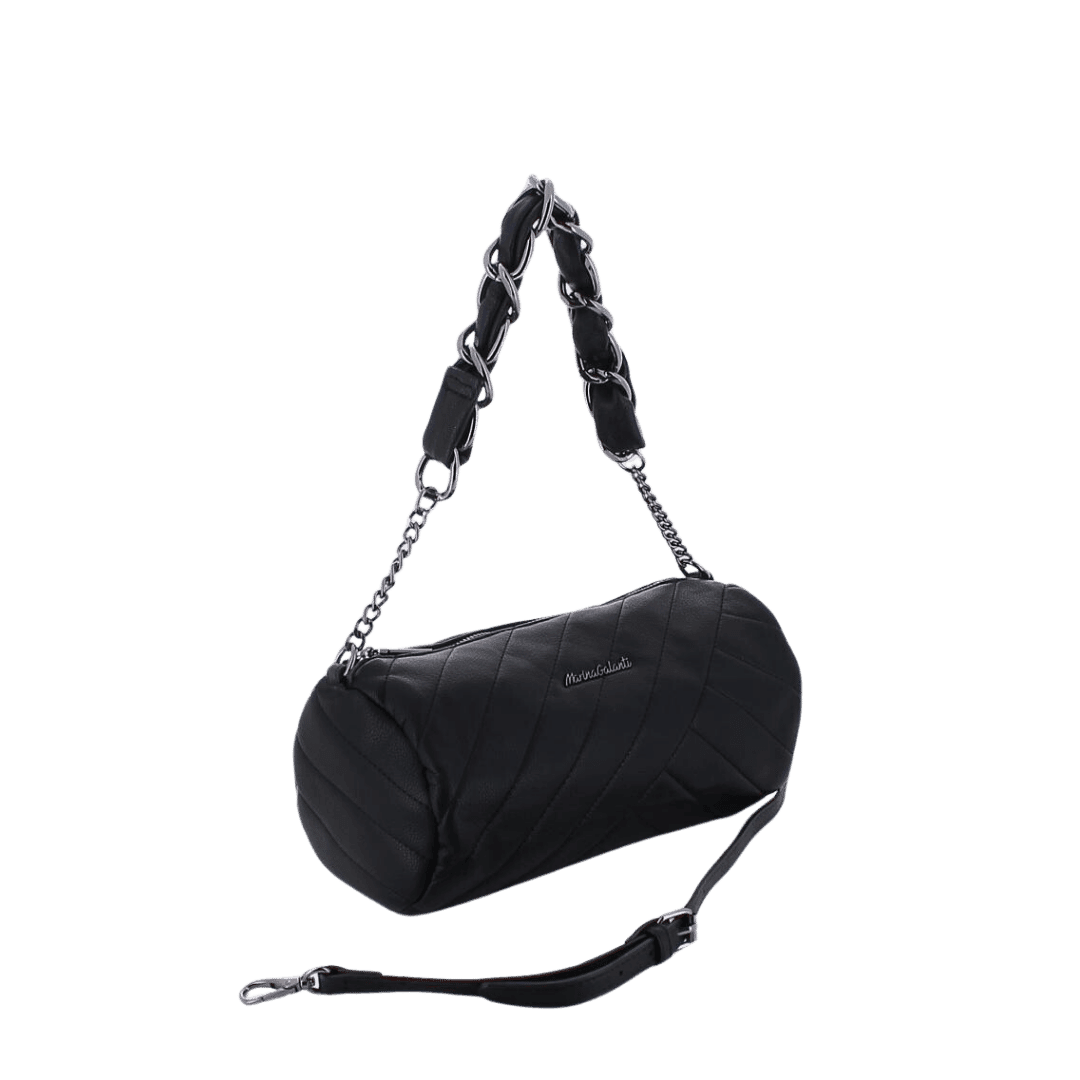 Borsa da Spalla Maria Galanti Nera con Manici a Catena: Eleganza e Versatilità