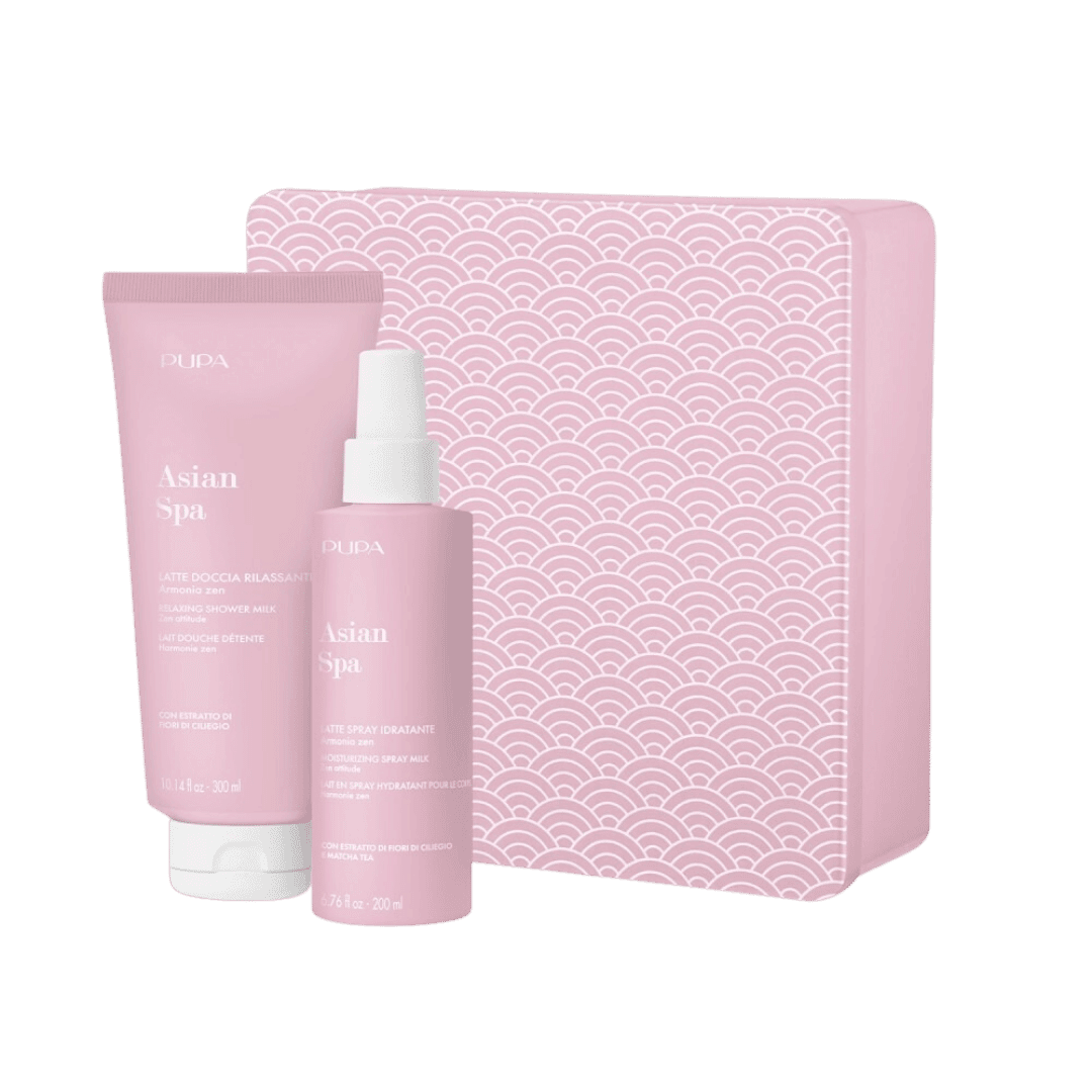 Kit Pupa Asian Spa - 2 Latte Doccia Rilassante da 300ml + Fluido Idratante da 200ml: Lusso e Benessere Orientale
