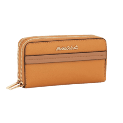 Portafoglio Senape Doppia Zip - Marina Galanti: Organizzazione e Stile in un Unico Accessorio