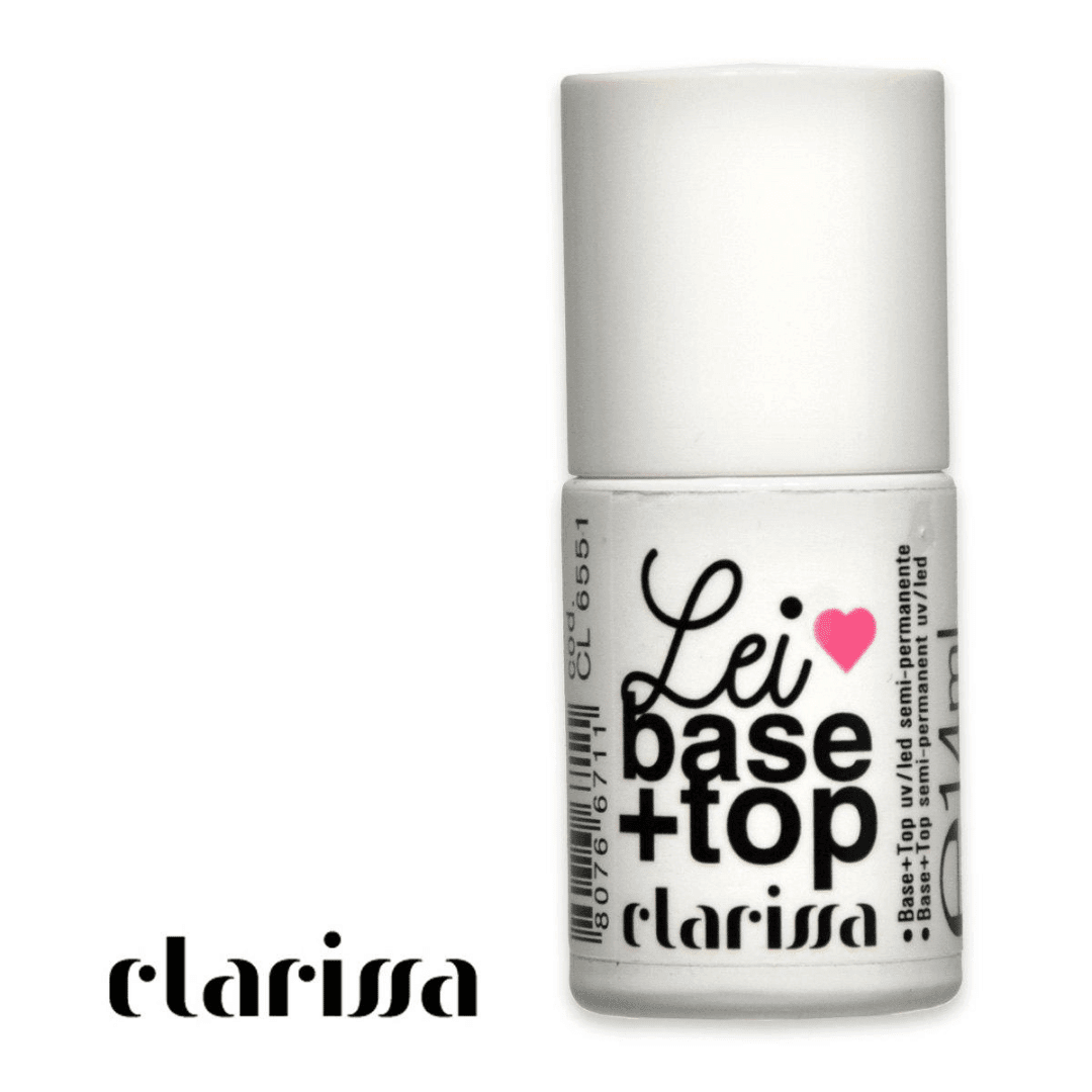 Clarissa Base e Top Semipermanente 14ml: Lucido e Durevole per una Manicure Brillante