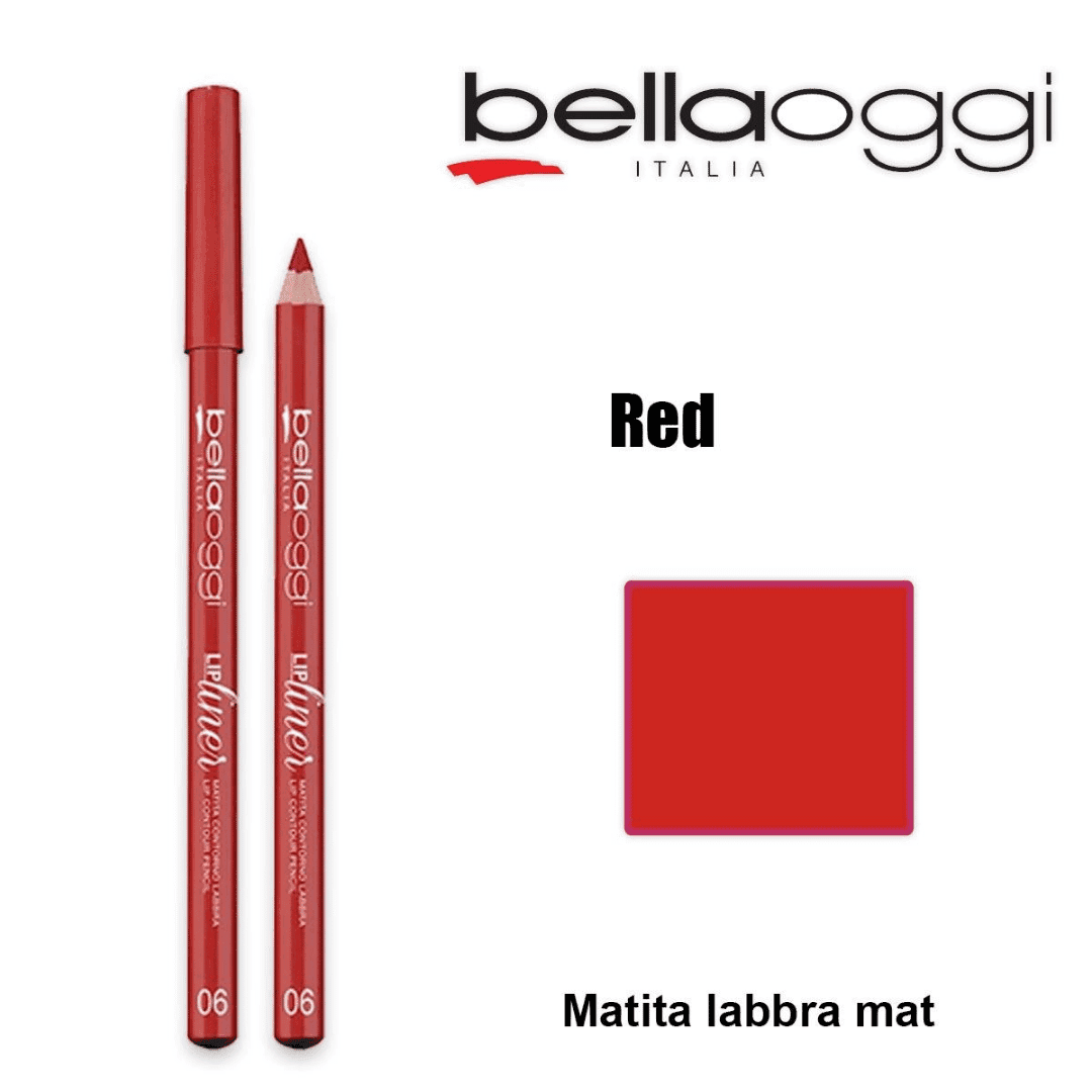 BELLAOGGI Matita Lip Liner Colore 006: Definizione e Volume per Labbra Sofisticate