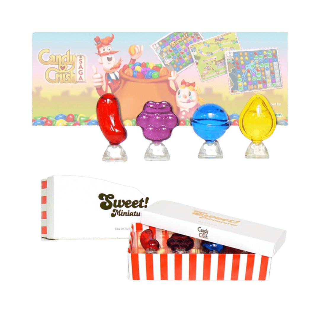 Candy Crash Sweet EDP Miniature 5ml x 4 - Un Set Perfetto per Portare la Dolcezza Ovunque