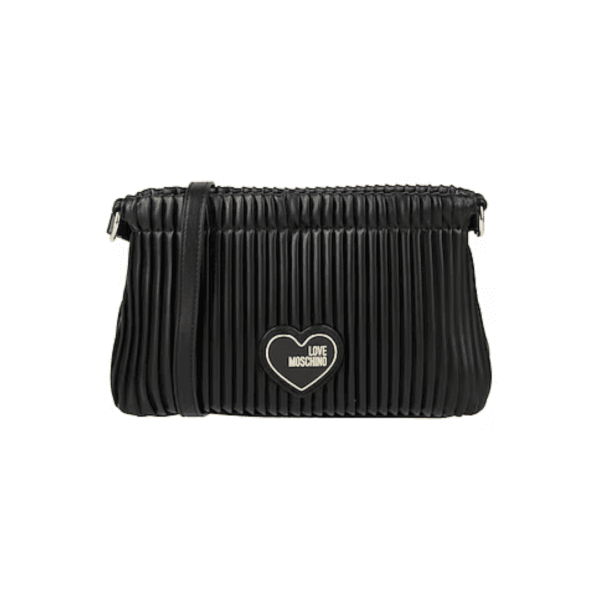 Love Moschino PLEATED - Borsa a tracolla nera