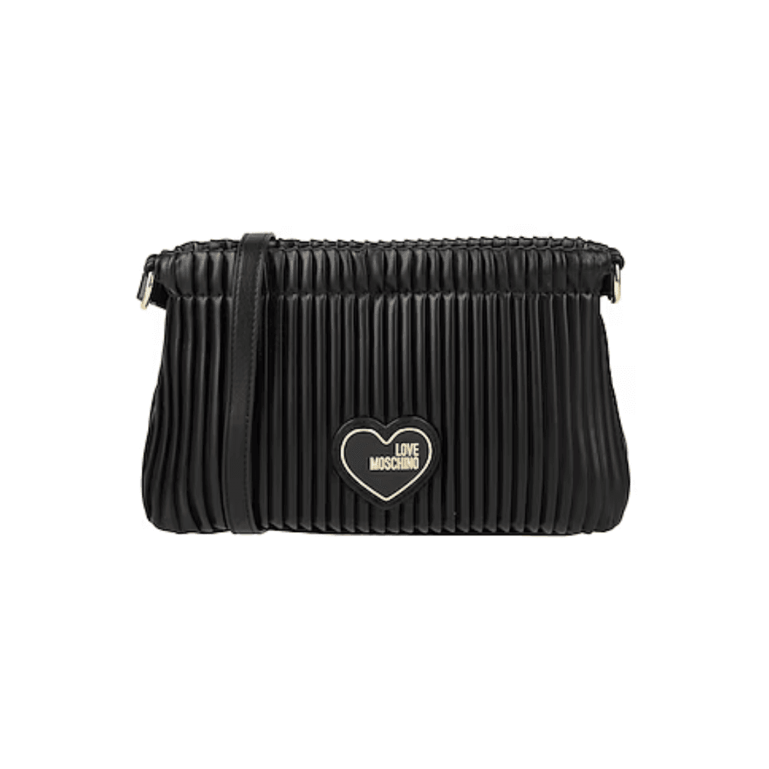 Love Moschino PLEATED - Borsa a tracolla nera