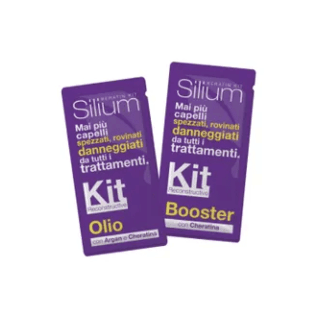 Silium Kit Reconstructive Olio + Booster Trattamento Ricostruttivo per Capelli Danneggiati